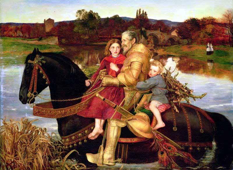 Sir John Everett Millais Sir Isumbras at the Ford